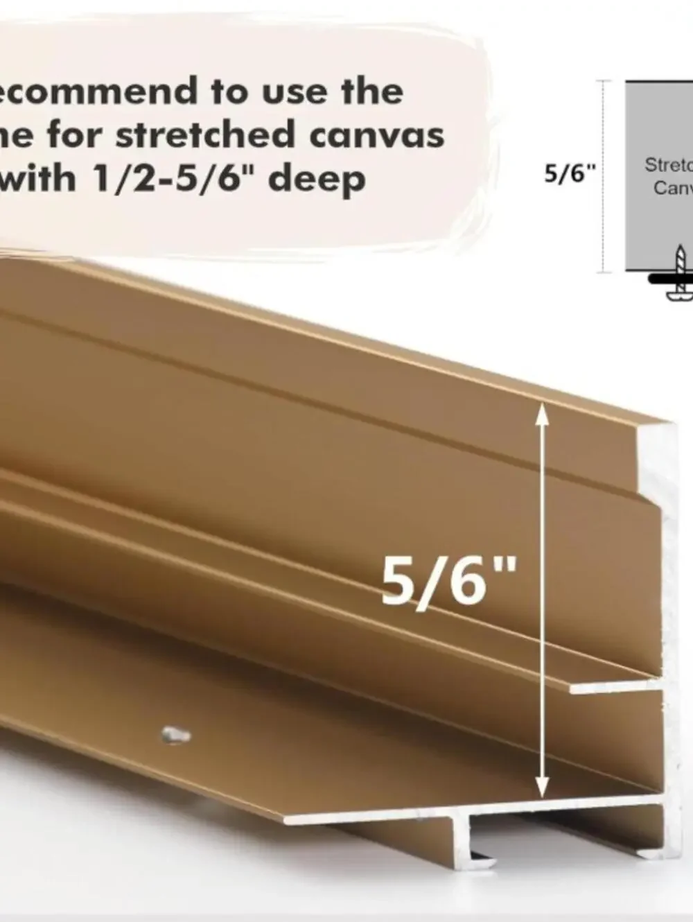 *Floater Frame for 30x36 Canvas Picture-Bronze